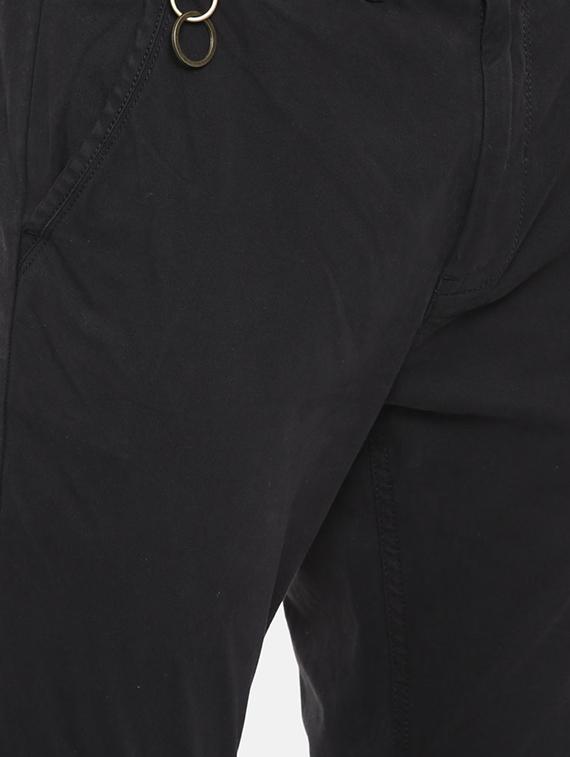 black solid chinos - 16330104 - Zoom Image - 4