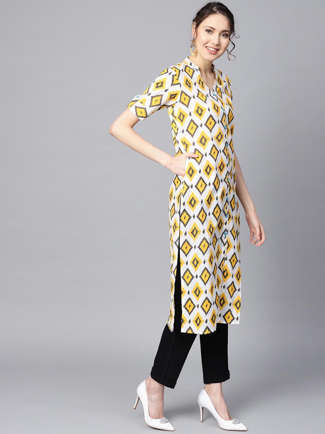 Printed straight kurta - 16330436 - Zoom Image - 4