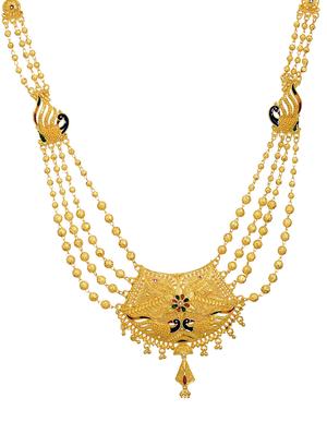 multi colored metal long necklace - 16330464 - Standard Image - 4