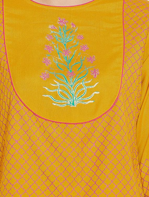 block printed skirt top set - 16330711 - Zoom Image - 4