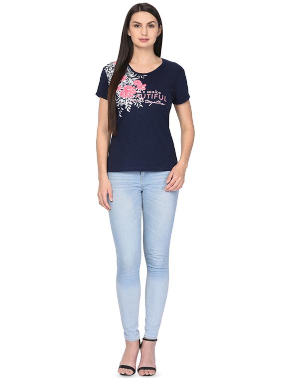 round neck graphic tee - 16331451 - Zoom Image - 4