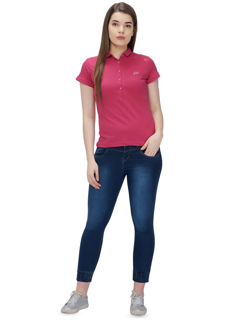 short sleeved solid polo tee - 16331461 - Zoom Image - 4