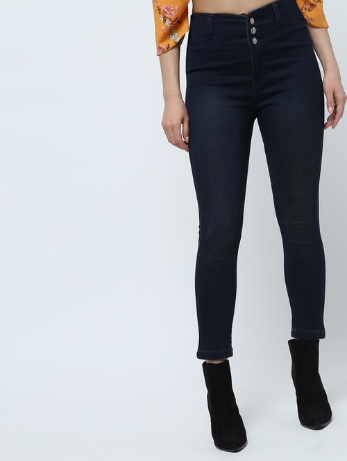 skinny fit high rise jeans - 16332360 - Standard Image - 1