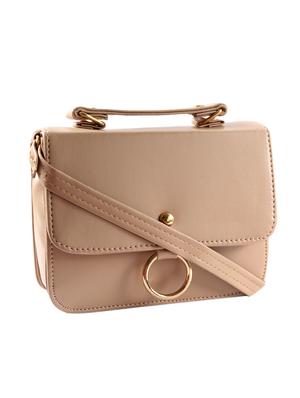 grey leatherette (pu) regular sling bag - 16332689 - Standard Image - 4