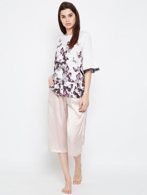 lace trim bell sleeved top - 16333159 - Standard Image - 4