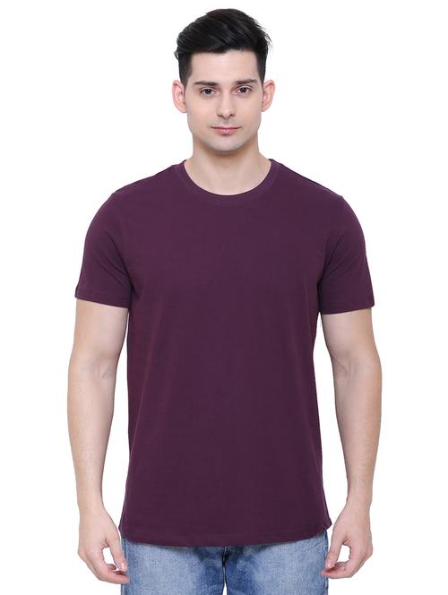 purple solid t-shirt - 16333211 - Standard Image - 1