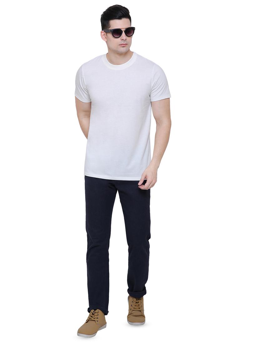 white solid t-shirt - 16333215 - Zoom Image - 4