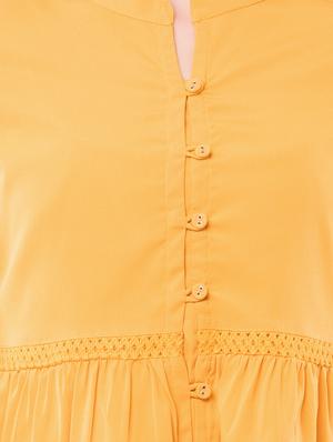 lace insert button-up top - 16333405 - Standard Image - 4