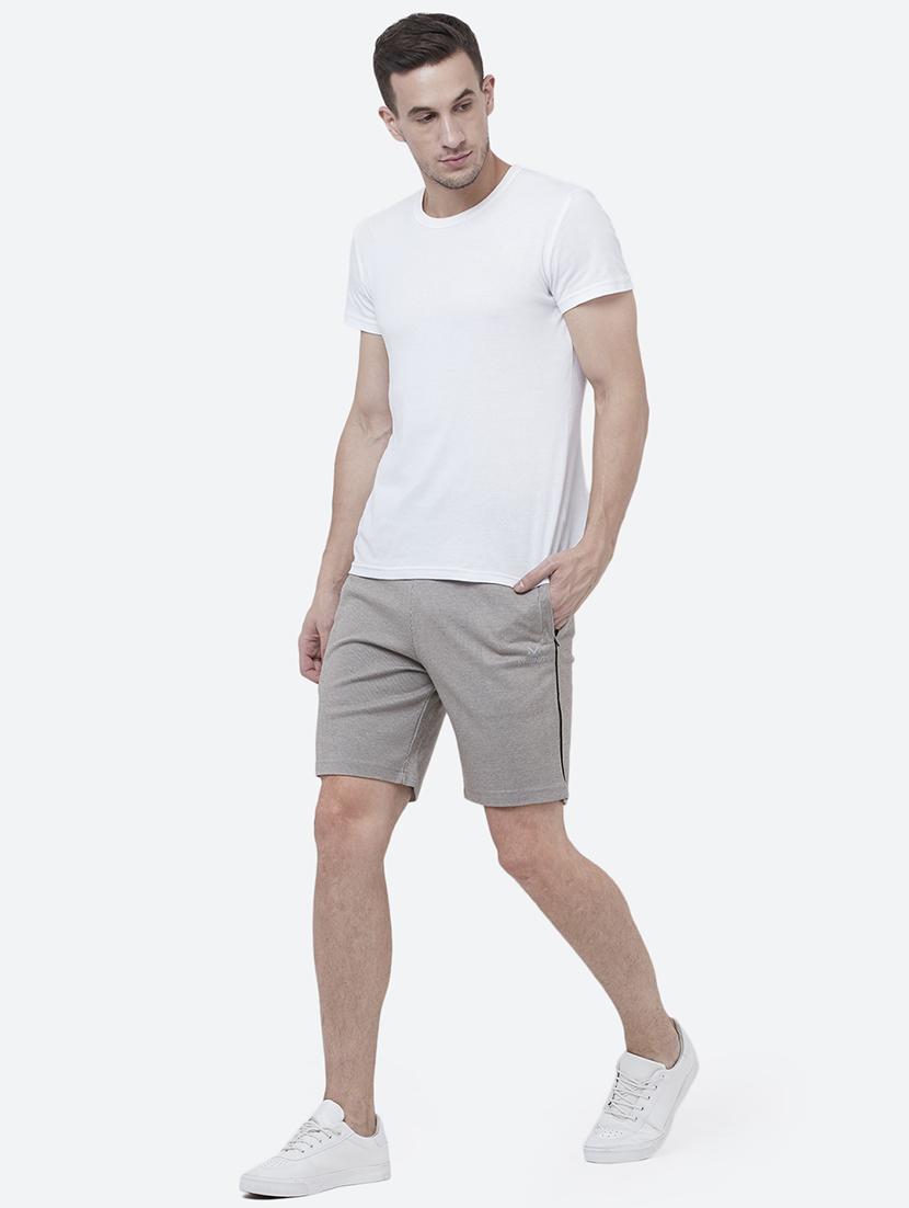 grey striped shorts - 16334704 - Zoom Image - 4