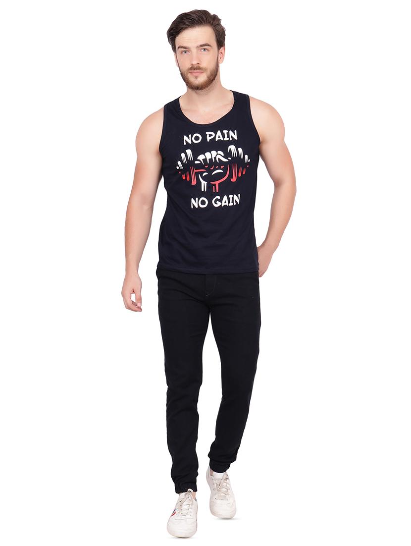 black chest print t-shirt - 16334807 - Zoom Image - 4