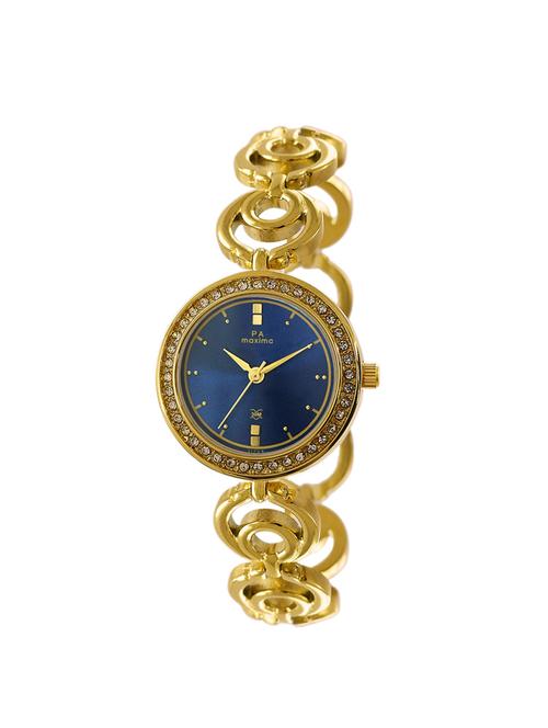 maxima blue dial analog watch for women - 51784bmly - 16337256 - Very Small Image - 1
