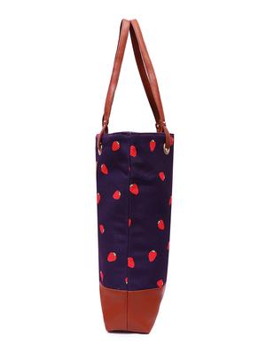 purple canvas regular tote - 16338204 - Standard Image - 4