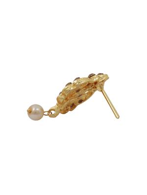 gold metal necklaces and earring - 16339917 - Standard Image - 4