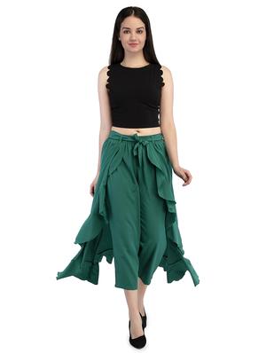 solid flared palazzo cum skirt - 16340720 - Standard Image - 4