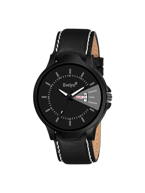 evelyn black dial men's watch eve-780 - 16340801 - Standard Image - 1