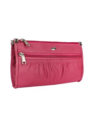 pink leather regular purse - 16340909 - Standard Image - 4