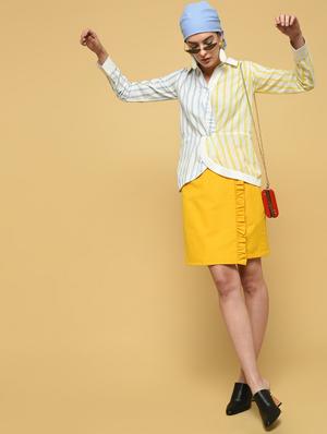 long sleeved striped shirt - 16340925 - Standard Image - 4