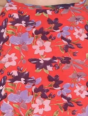 halter neck floral a-line dress - 16341214 - Standard Image - 4