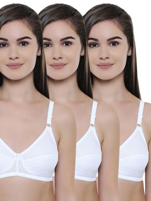set of 3 bow patch bra - 16344889 - Standard Image - 1
