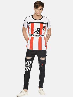 black printed distressed jeans - 16345298 - Standard Image - 4