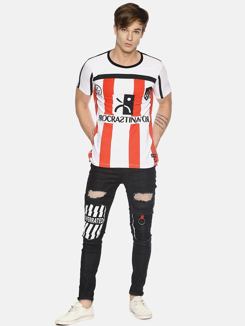 black printed distressed jeans - 16345298 - Zoom Image - 4