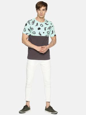 grey tropical print t-shirt - 16345796 - Standard Image - 4