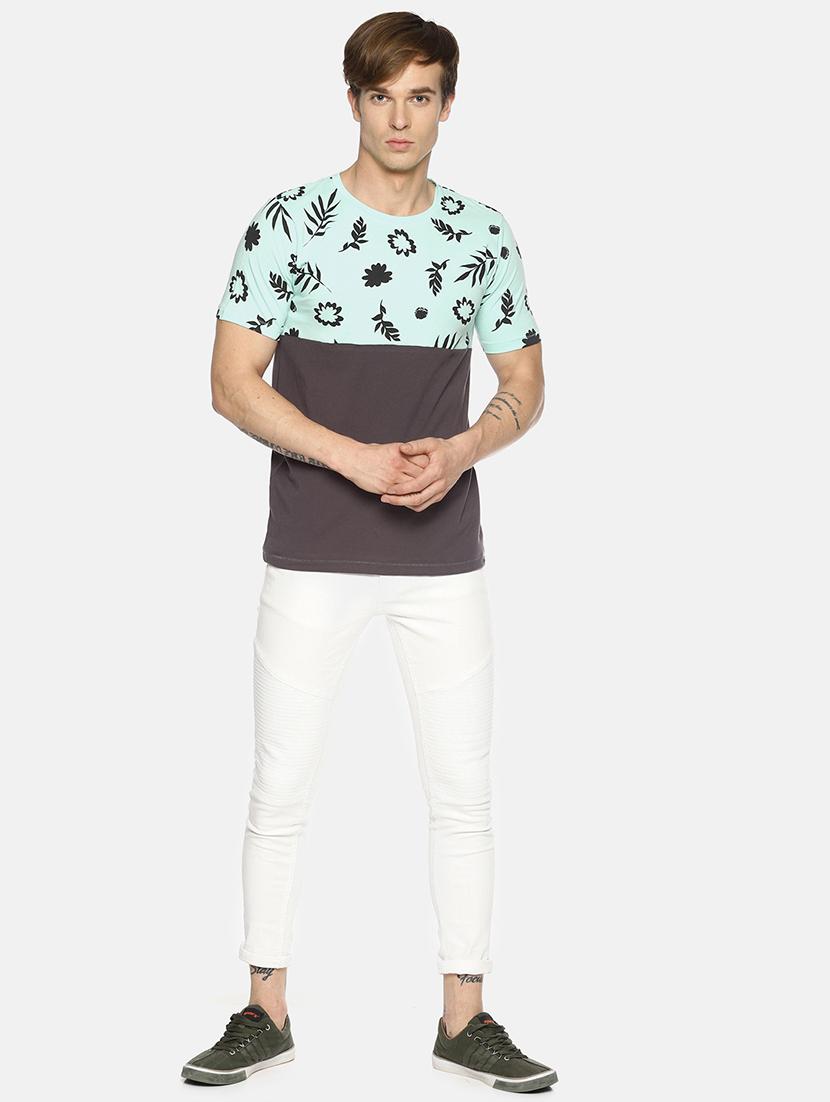 grey tropical print t-shirt - 16345796 - Zoom Image - 4