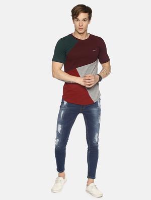 multi color block t-shirt - 16345806 - Standard Image - 4