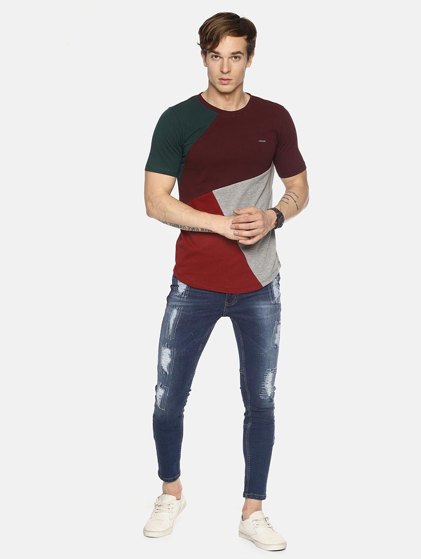 multi color block t-shirt - 16345806 - Zoom Image - 4