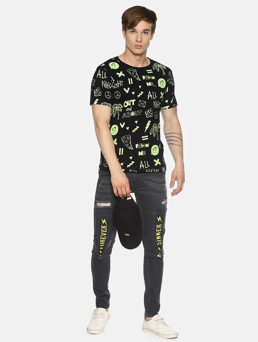 black all over print t-shirt - 16345813 - Zoom Image - 4
