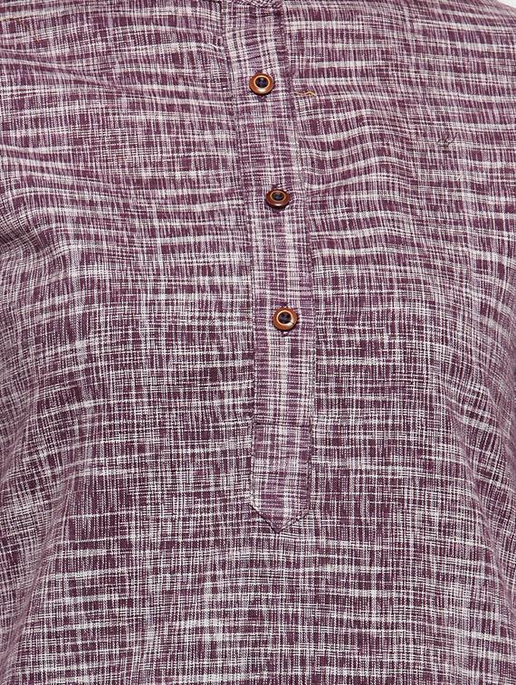 solid asymmetric kurta - 16345825 - Zoom Image - 4