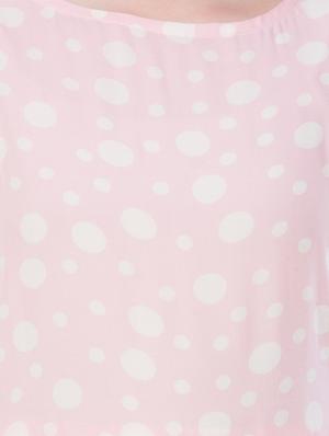 round neck gathered a-line dress - 16346235 - Standard Image - 4
