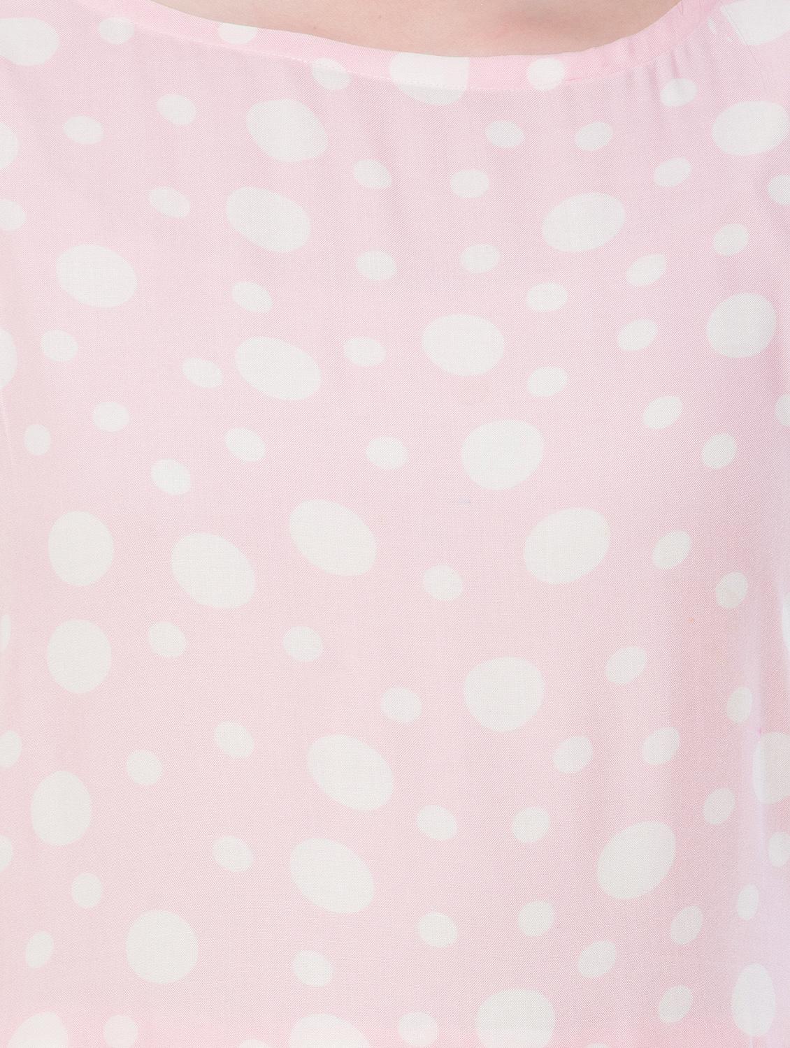 round neck gathered a-line dress - 16346235 - Zoom Image - 4