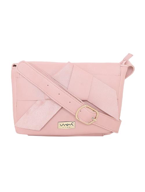 pink leatherette (pu) regular sling bag - 16347321 - Standard Image - 1