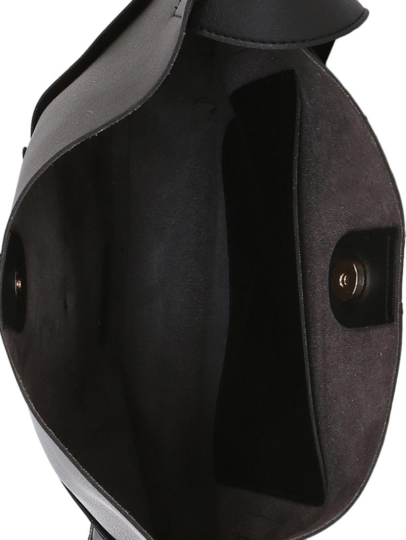 black leatherette (pu) regular sling bag combo - 16347335 - Zoom Image - 4