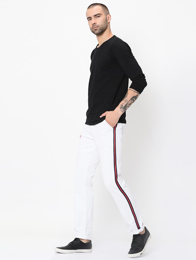 white side striped chinos - 16348145 - Zoom Image - 4