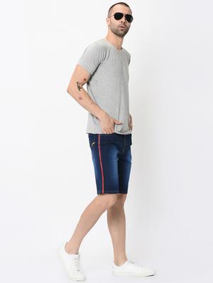 dark blue side stripe shorts - 16348150 - Standard Image - 4