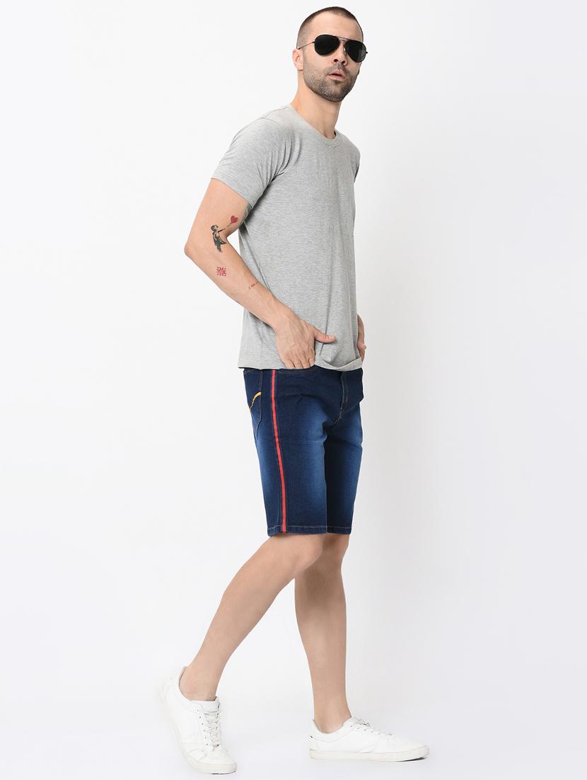 dark blue side stripe shorts - 16348150 - Zoom Image - 4