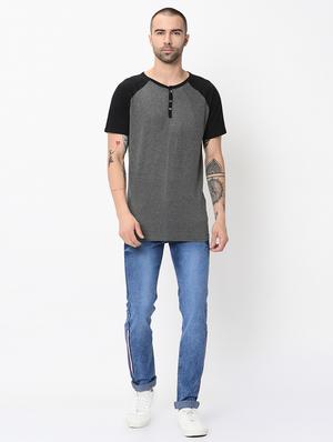 blue side tape light washed jeans - 16348158 - Standard Image - 4