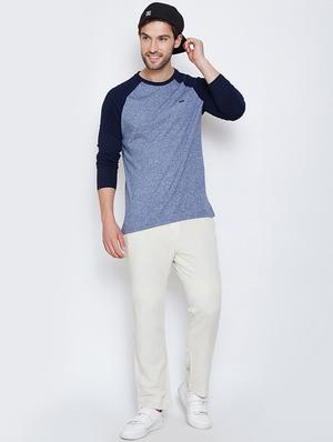 white solid flat front casual trouser - 16348882 - Standard Image - 4