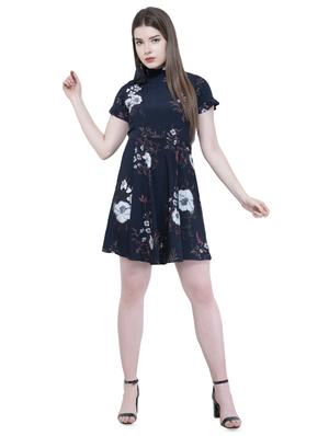 frill trim floral a-line dress - 16349348 - Standard Image - 4