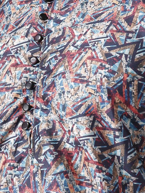 multi colored printed kurta pyjama set - 16350106 - Zoom Image - 4