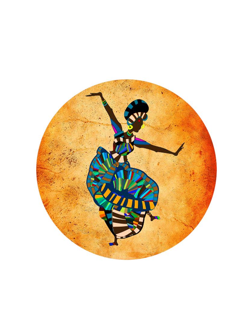 Studio Shubham wooden African dancing art wall plates for hanging(Set of 3) - 16351102 - Zoom Image - 4