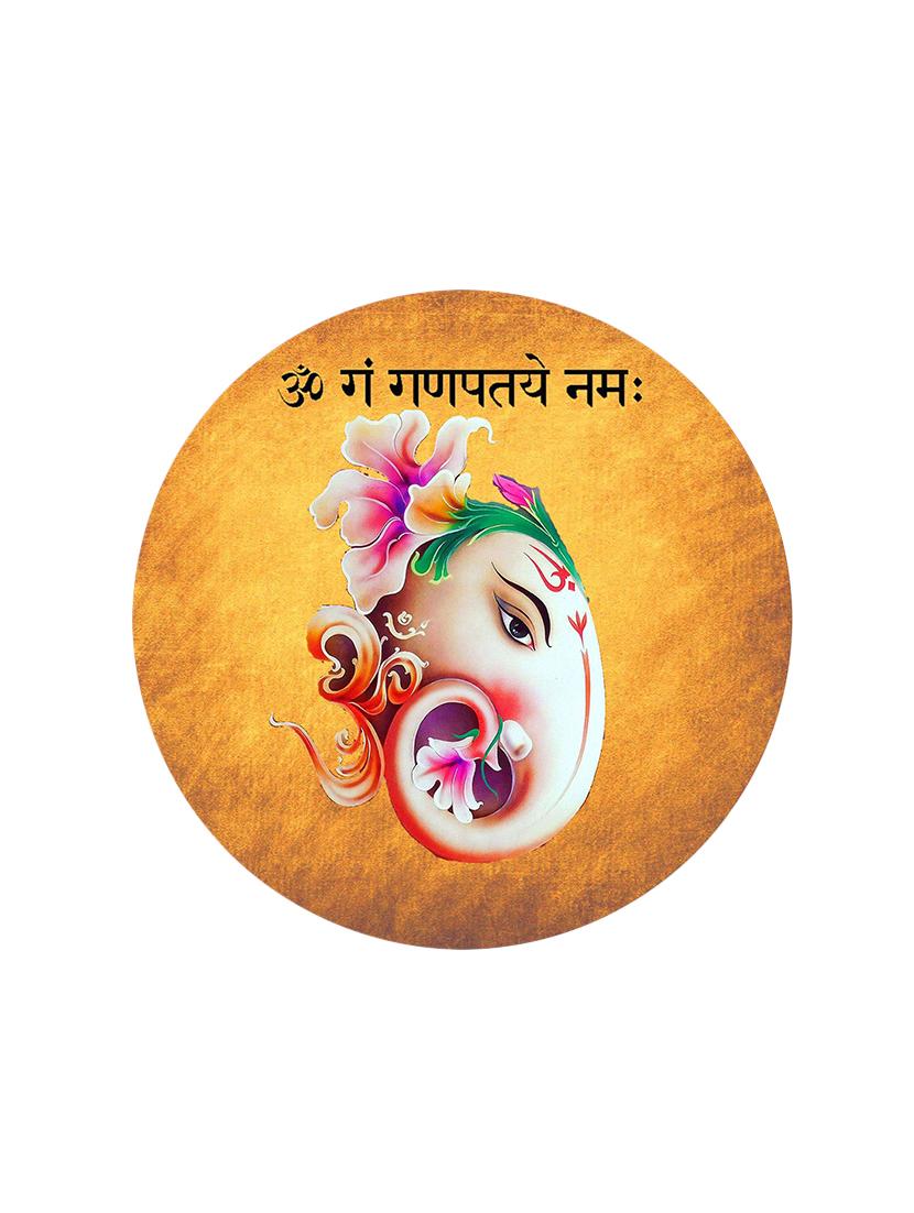 Studio Shubham wooden Lord ganesha wall plates for hanging(Set of 3) - 16351110 - Zoom Image - 4