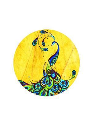 Studio Shubham wooden Designer Peacock wall plates for hanging(Set of 3) - 16351113 - Standard Image - 4