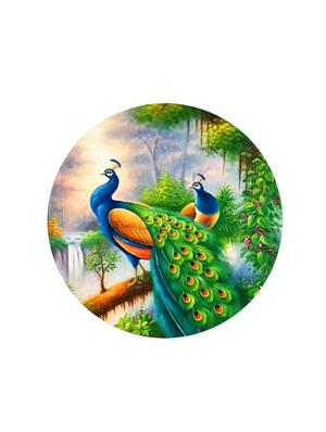Studio Shubham wooden Lord krishna painting wall plates for hanging(Set of 3) - 16351122 - Standard Image - 4