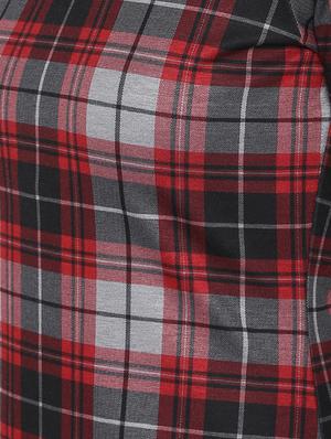 round neck checkered sheath dress - 16353691 - Standard Image - 4