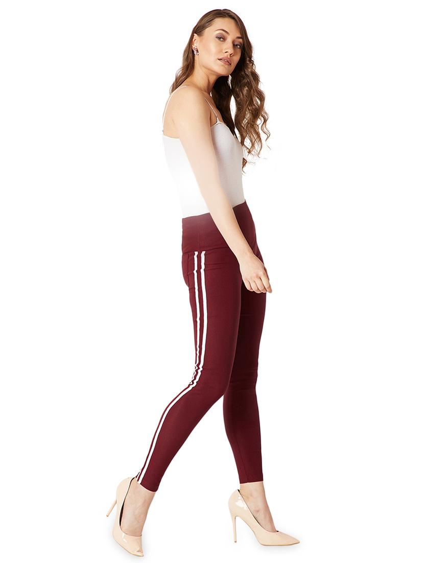 side tape high rise jeggings - 16354390 - Zoom Image - 4
