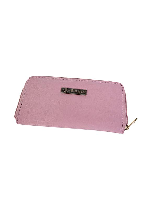 pink leather regular clutch - 16355728 - Zoom Image - 4