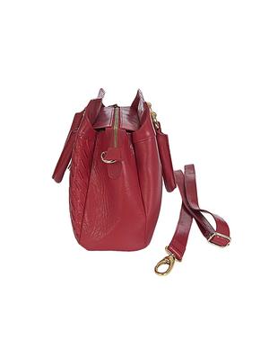 red leather regular handbag - 16355762 - Standard Image - 4
